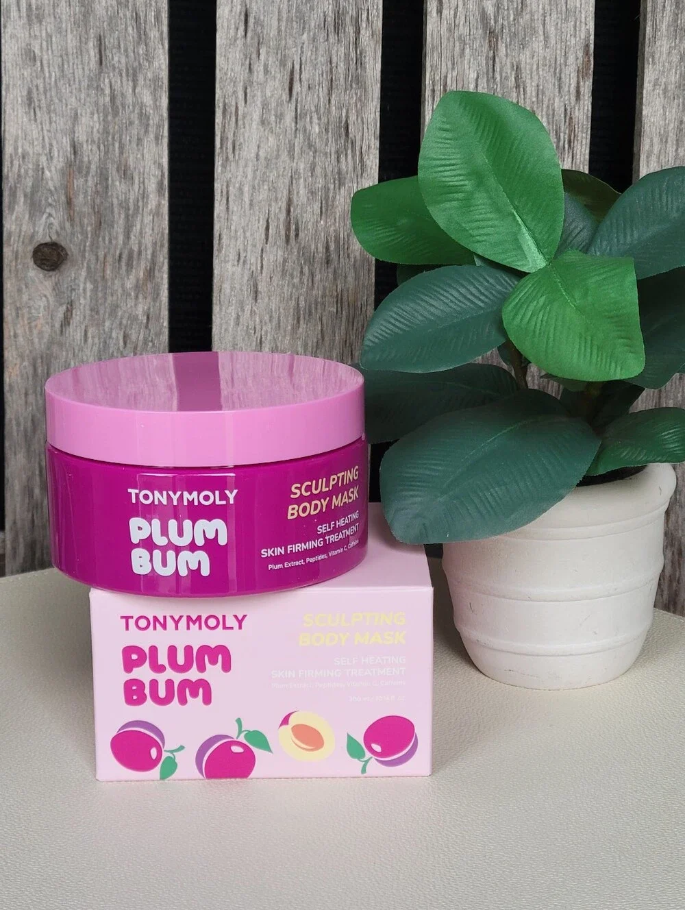 Plum Bum Sculpting Body Mask - Pink Tonymoly